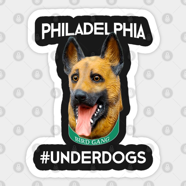 Philadelphia 2018 Underdogs Mask Shirt for Philly Fans Sticker by JJDezigns